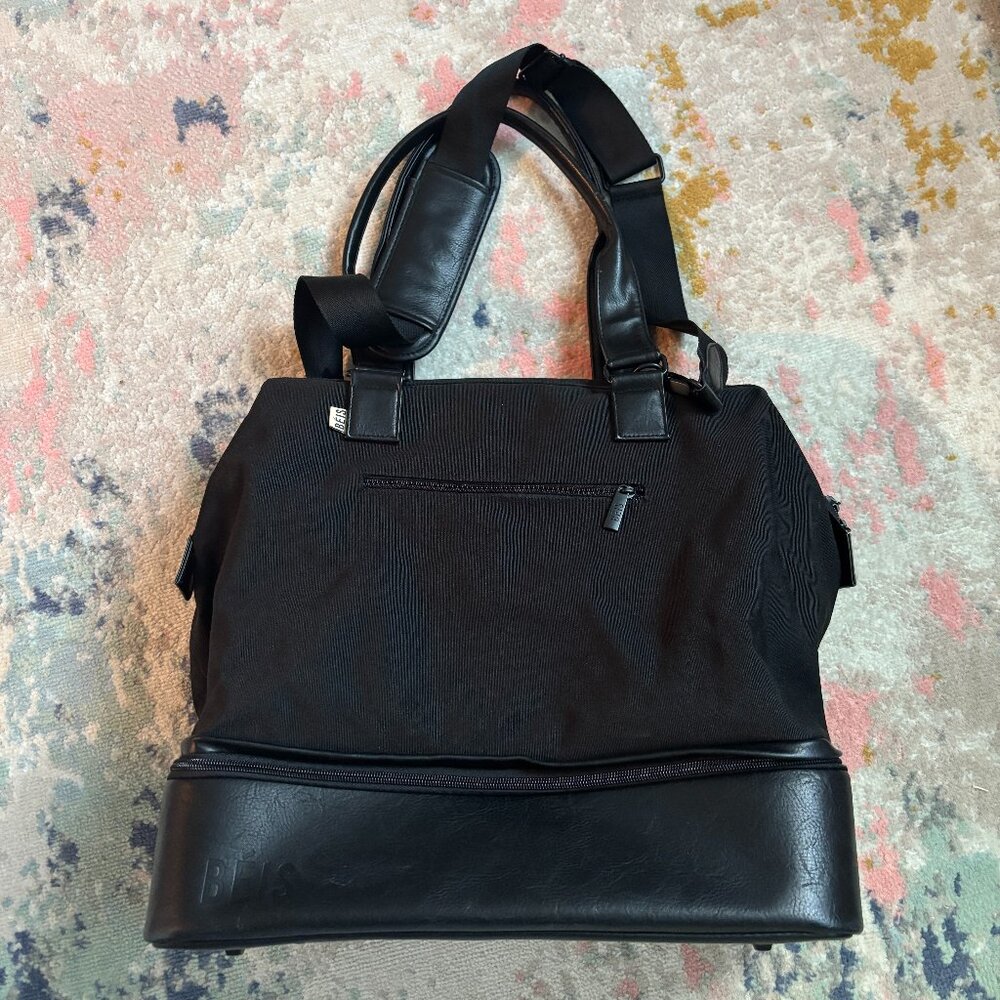 BÉIS The Weekender Bag – Black Travel Tote with Shoe Compartment